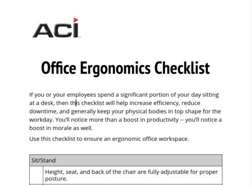 Download - Office Ergonomics Checklist PDF